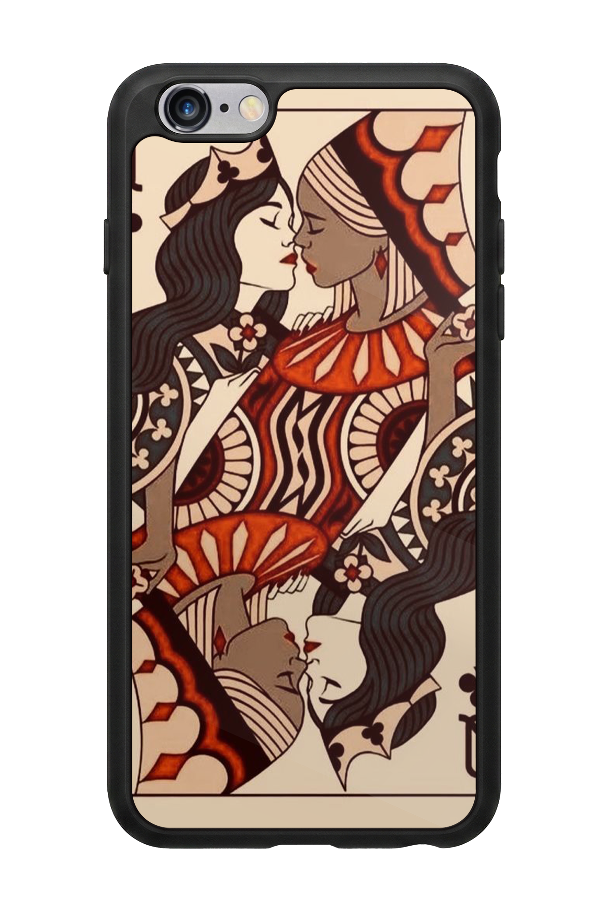 iPhone 6s Plus Uyumlu  Kalp Love Tasarımlı Glossy Premium Kılıf