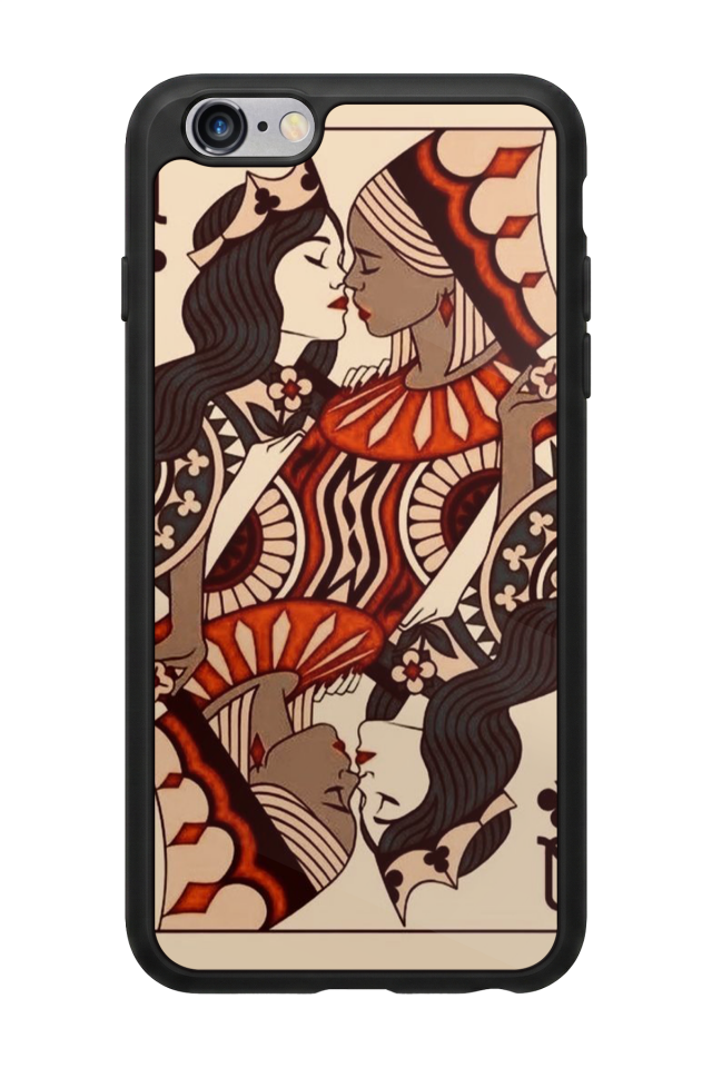 iPhone 6s Plus Uyumlu  Kalp Love Tasarımlı Glossy Premium Kılıf