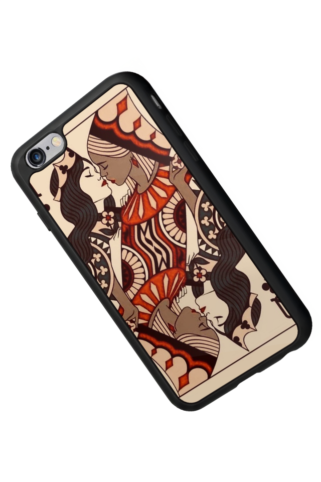 iPhone 6s Plus Uyumlu  Kalp Love Tasarımlı Glossy Premium Kılıf