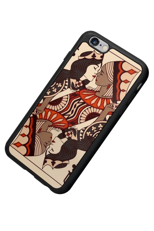 iPhone 6s Plus Uyumlu  Kalp Love Tasarımlı Glossy Premium Kılıf