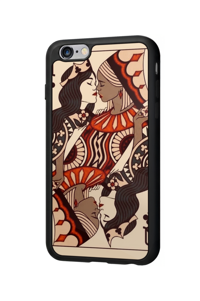 iPhone 6s Plus Uyumlu  Kalp Love Tasarımlı Glossy Premium Kılıf