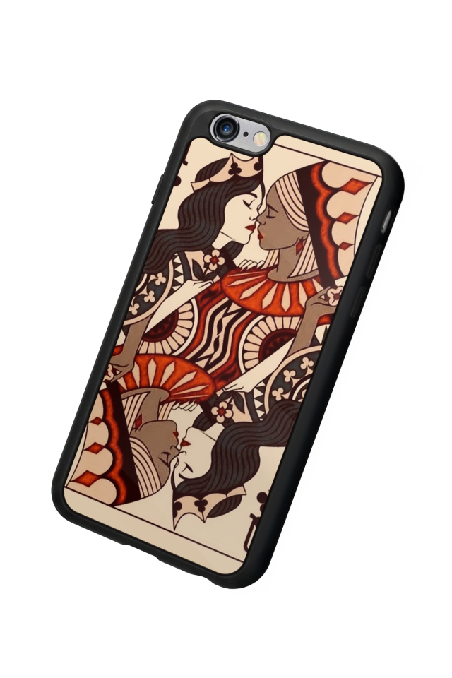 iPhone 6s Plus Uyumlu  Kalp Love Tasarımlı Glossy Premium Kılıf