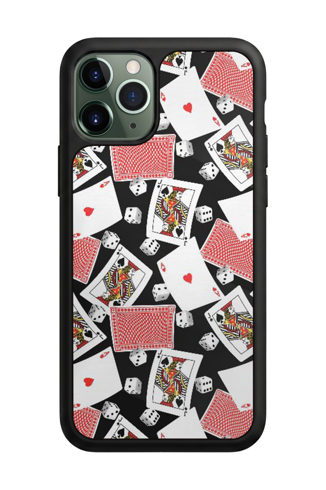 iPhone 11 Pro Uyumlu Kart Tasarımlı Glossy Premium Kılıf