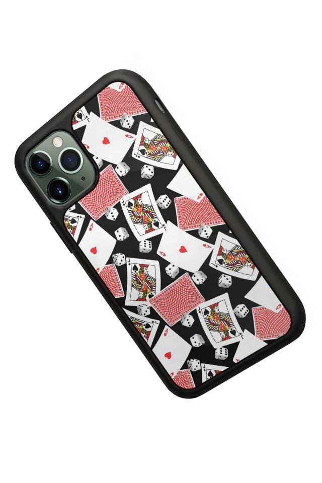 iPhone 11 Pro Uyumlu Kart Tasarımlı Glossy Premium Kılıf