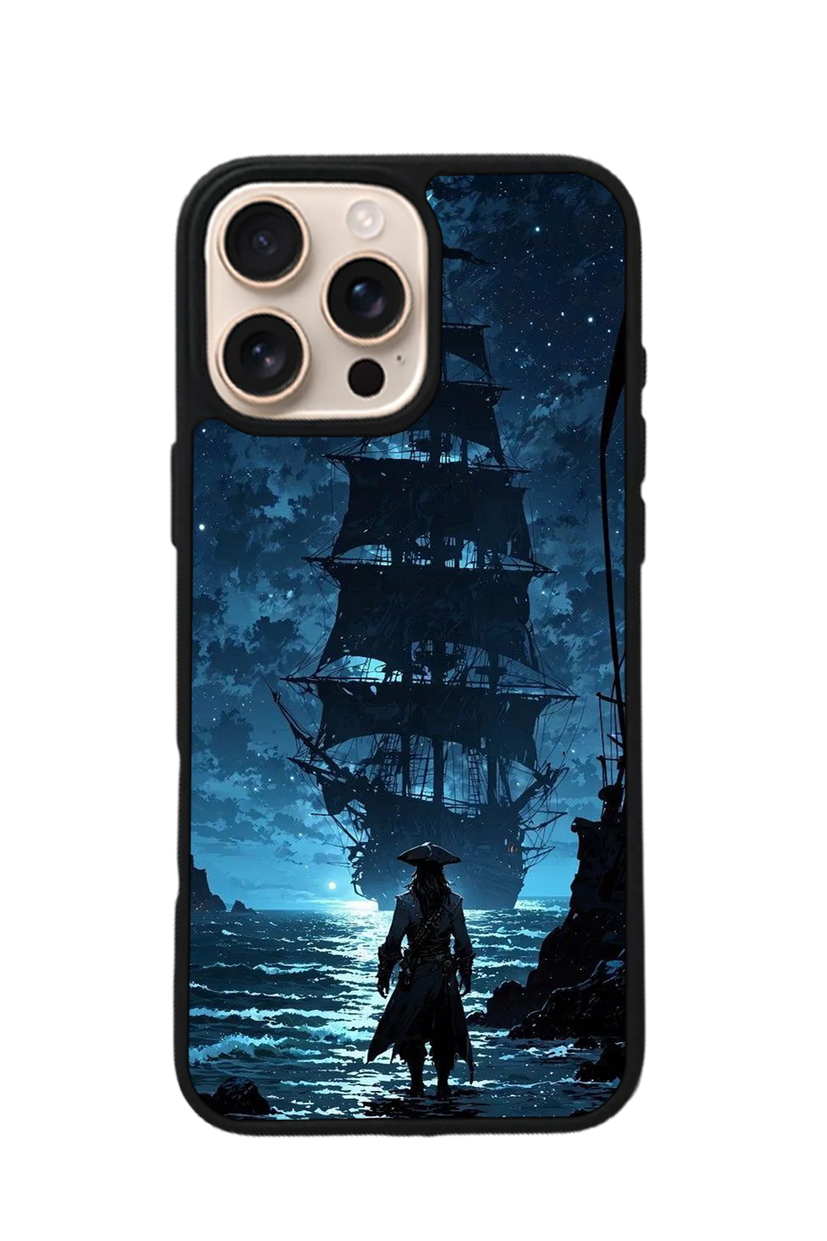 iPhone 16 Pro Uyumlu Korsan Tasarımlı Glossy Premium Kılıf