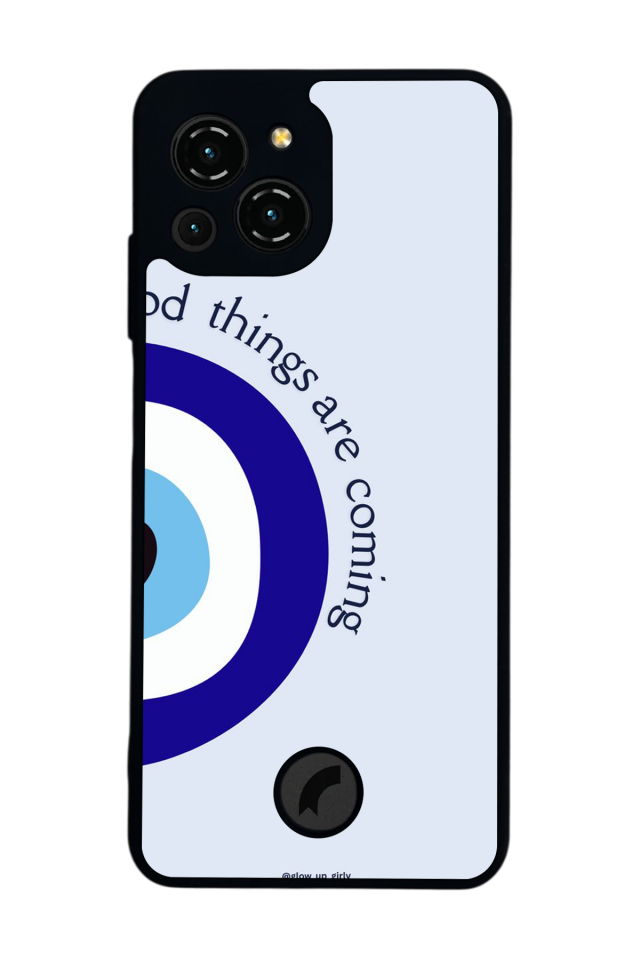 Reeder S23 Pro Max Uyumlu Nazar Tasarımlı Glossy Premium Kılıf