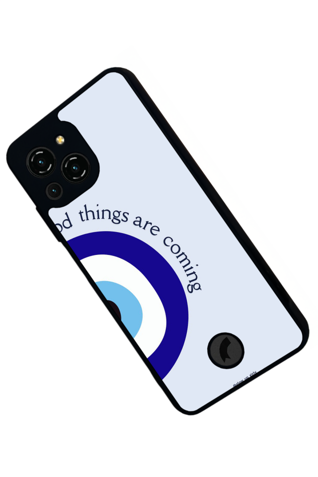 Reeder S23 Pro Max Uyumlu Nazar Tasarımlı Glossy Premium Kılıf