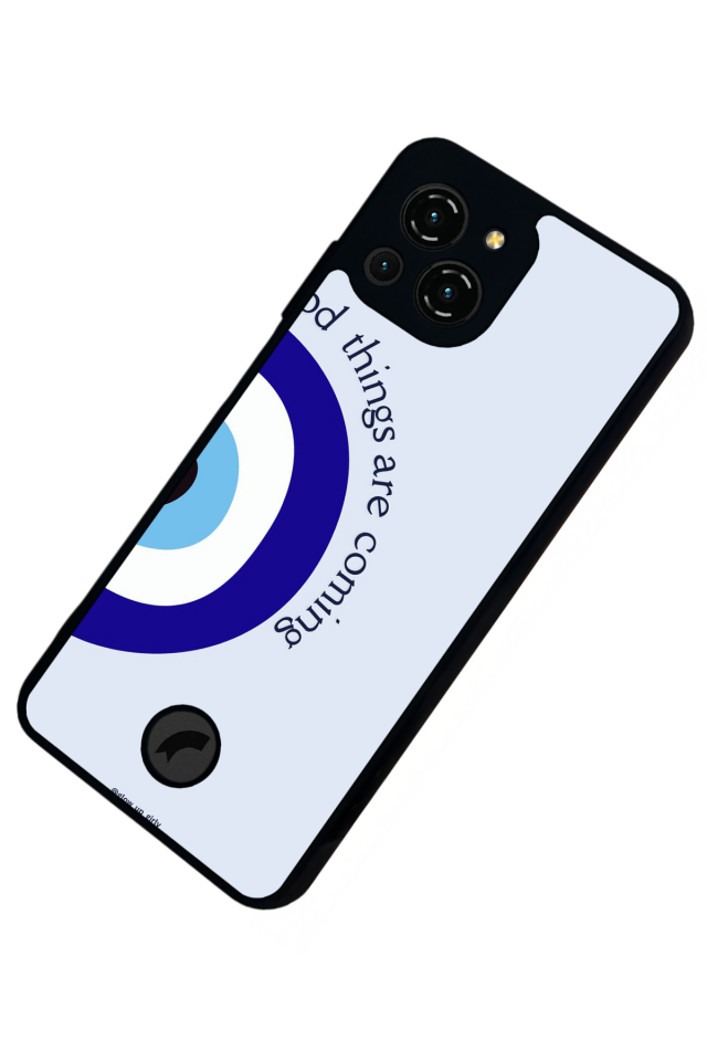 Reeder S23 Pro Max Uyumlu Nazar Tasarımlı Glossy Premium Kılıf