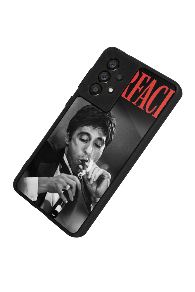Samsung Galaxy A73 Uyumlu Scarface Tasarımlı Glossy Premium Kılıf