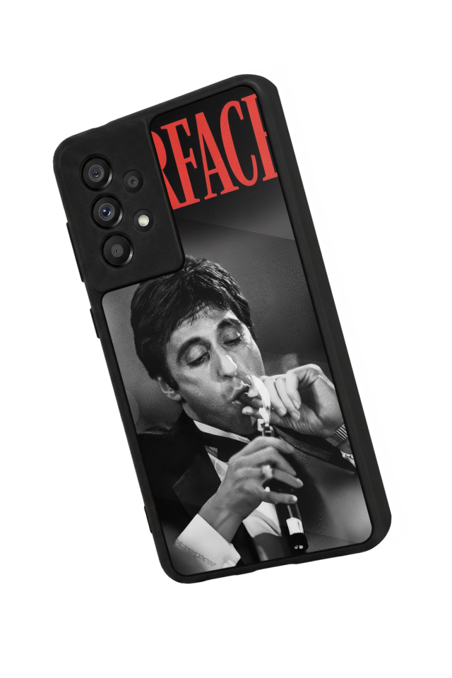 Samsung Galaxy A73 Uyumlu Scarface Tasarımlı Glossy Premium Kılıf