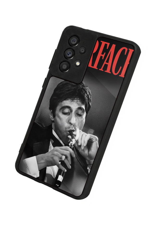 Samsung Galaxy A73 Uyumlu Scarface Tasarımlı Glossy Premium Kılıf