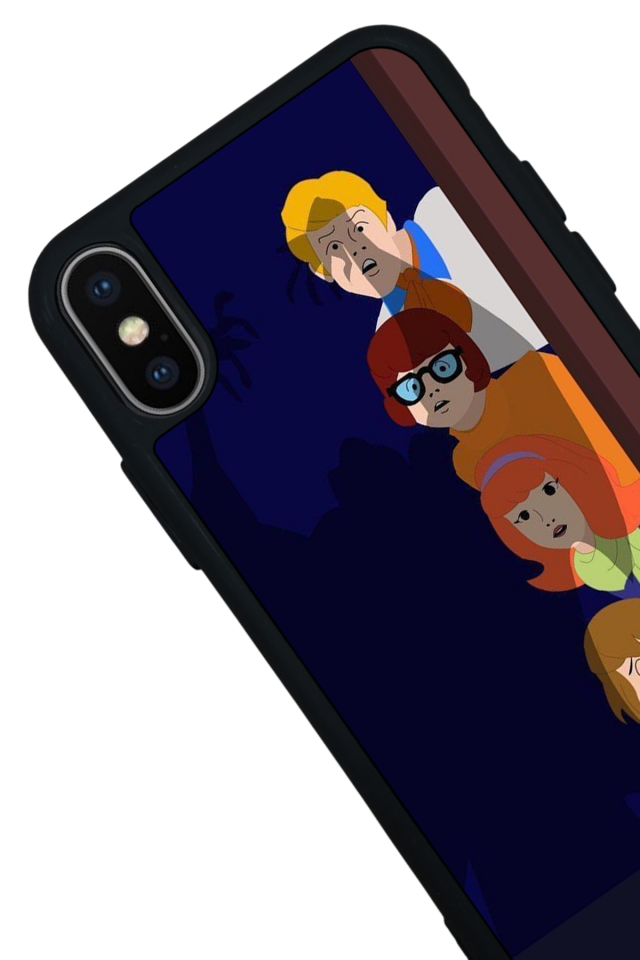 iPhone X/ XS Uyumlu Scooby Doo Tasarımlı Glossy Premium Kılıf