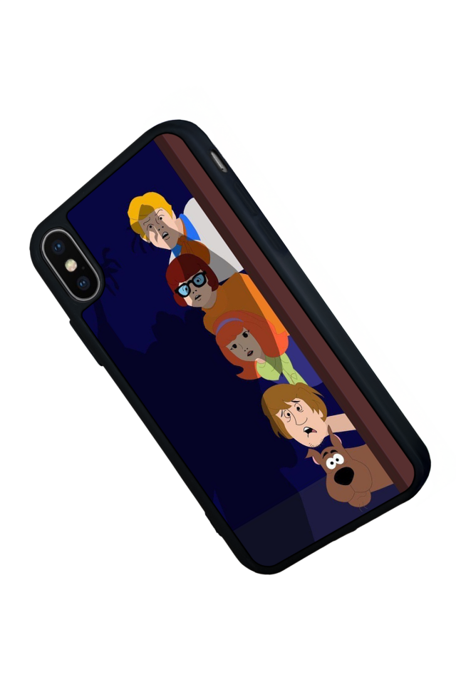 iPhone X/ XS Uyumlu Scooby Doo Tasarımlı Glossy Premium Kılıf
