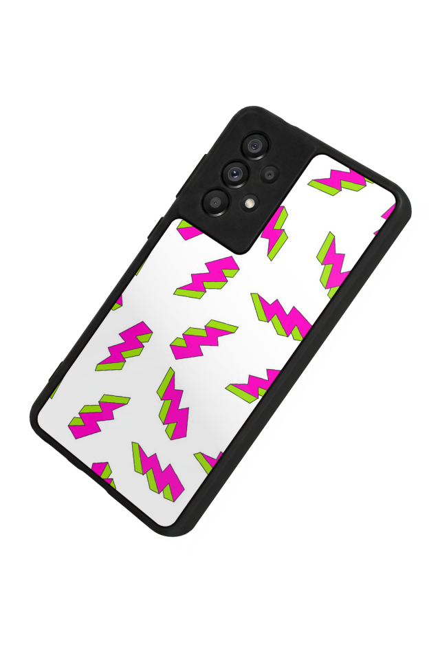 Samsung Galaxy A73 Uyumlu Simsek Tasarımlı Glossy Premium Kılıf