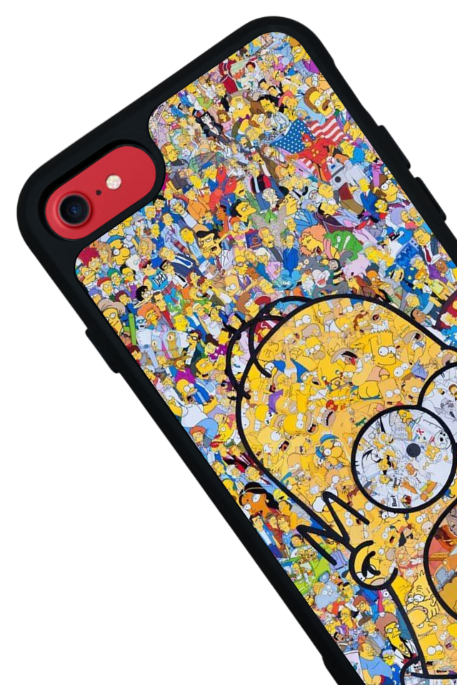 iPhone 8 Uyumlu The Simpsons Tasarımlı Glossy Premium Kılıf