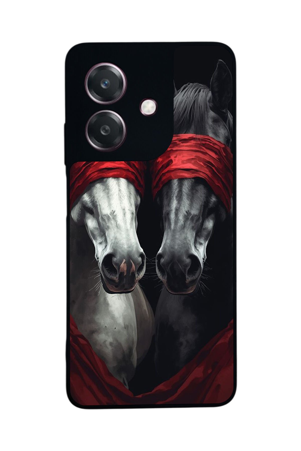 Oppo A3 5G Uyumlu At Horse Tasarımlı Glossy Premium Kılıf