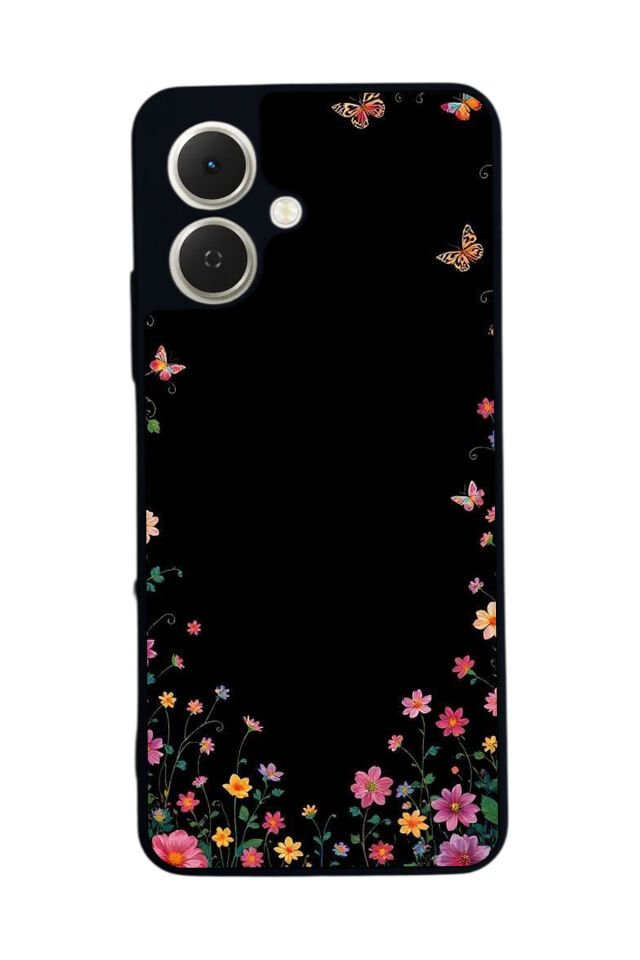 Tecno Spark GO 2 Uyumlu Floral Tasarımlı Glossy Premium Kılıf