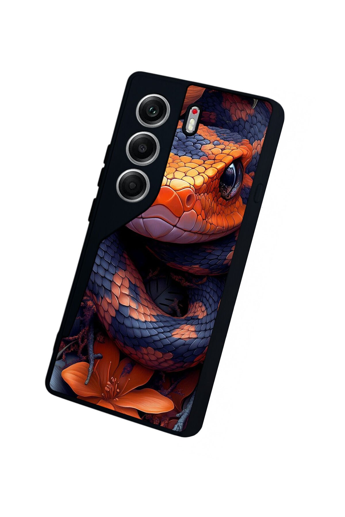 Tecno Camon 40 Uyumlu Yılan Tasarımlı Glossy Premium Kılıf