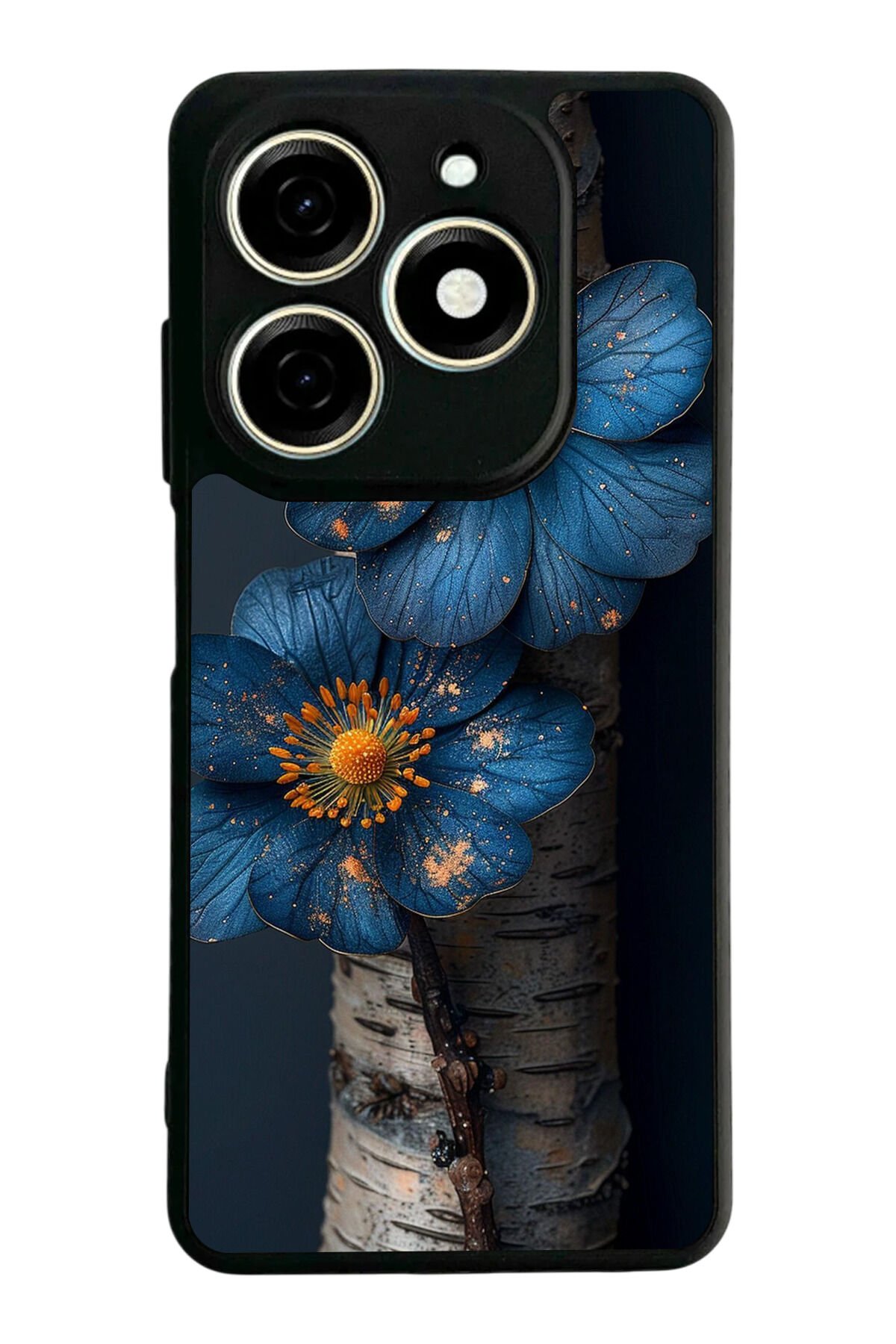 Tecno Spark 20/20C Uyumlu Cicek Tasarımlı Glossy Premium Kılıf