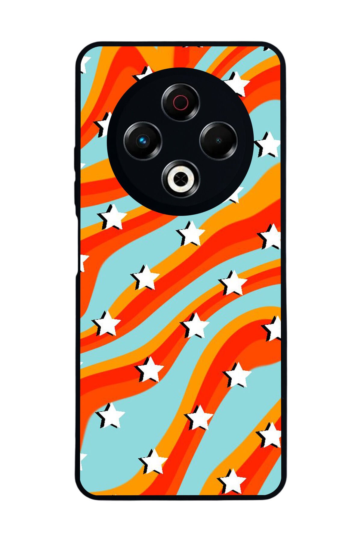 Tecno Spark 30 Uyumlu Retro Yildizlar Tasarımlı Glossy Premium Kılıf