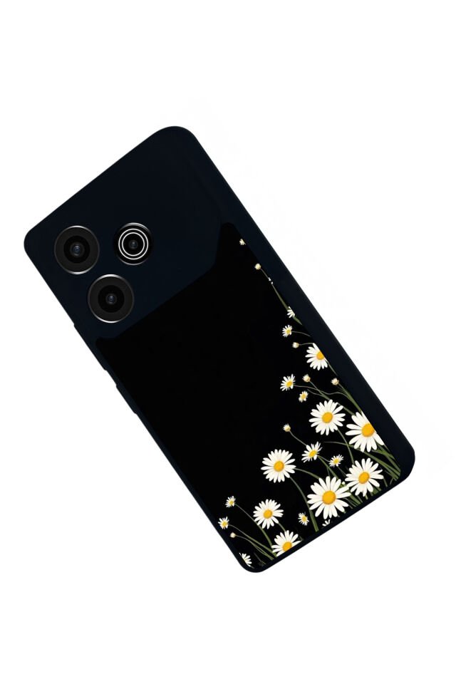 Tecno Pova 6 Uyumlu Floral Tasarımlı Glossy Premium Kılıf