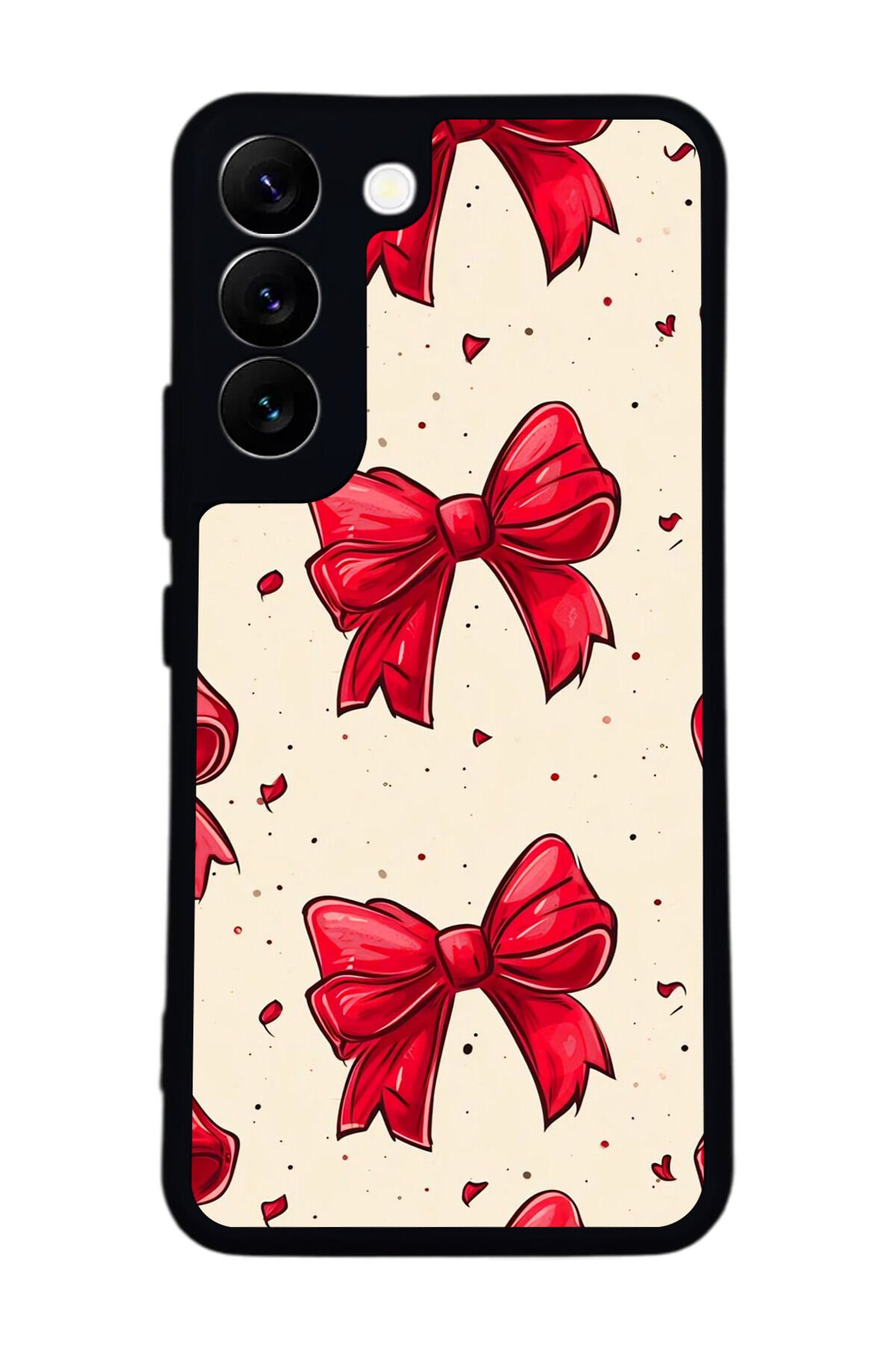 Samsung Galaxy S22 Uyumlu Kurdele Tasarımlı Glossy Premium Kılıf
