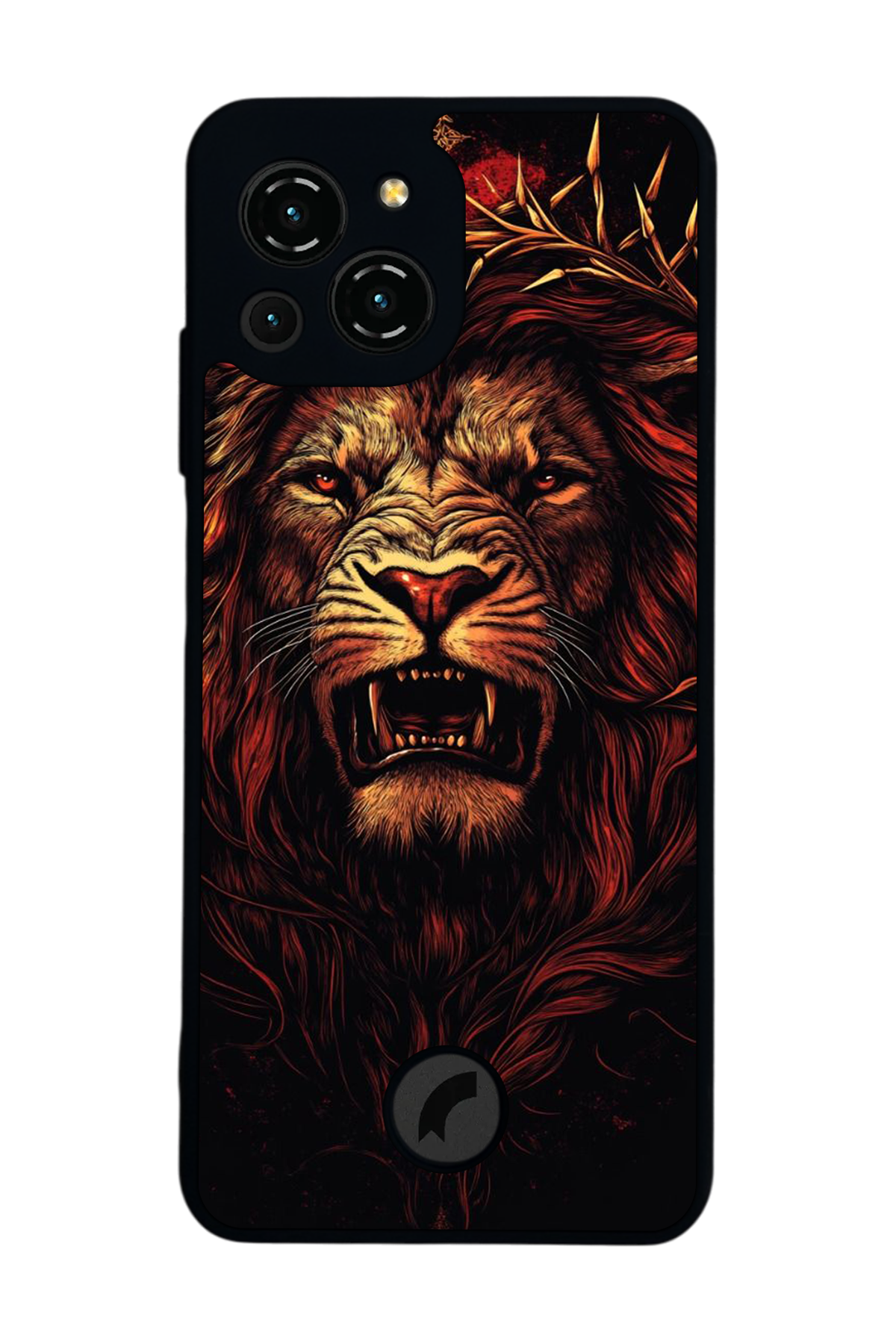 Reeder S23 Pro Max Uyumlu Aslan Tasarımlı Glossy Premium Kılıf