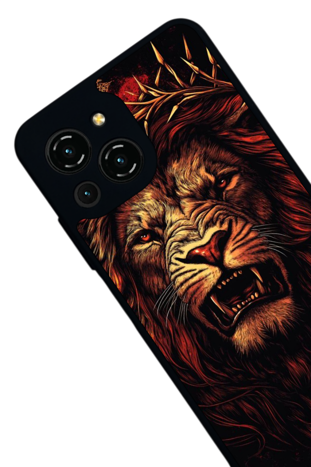 Reeder S23 Pro Max Uyumlu Aslan Tasarımlı Glossy Premium Kılıf