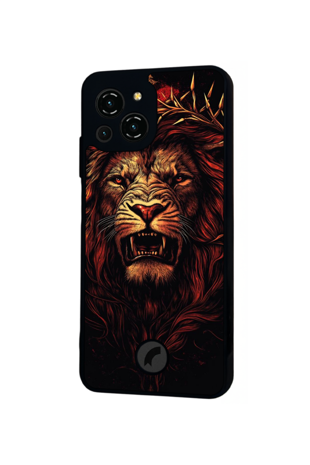 Reeder S23 Pro Max Uyumlu Aslan Tasarımlı Glossy Premium Kılıf
