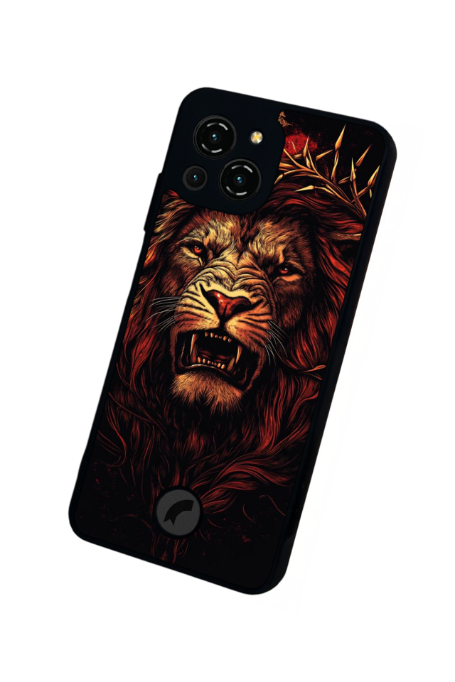 Reeder S23 Pro Max Uyumlu Aslan Tasarımlı Glossy Premium Kılıf