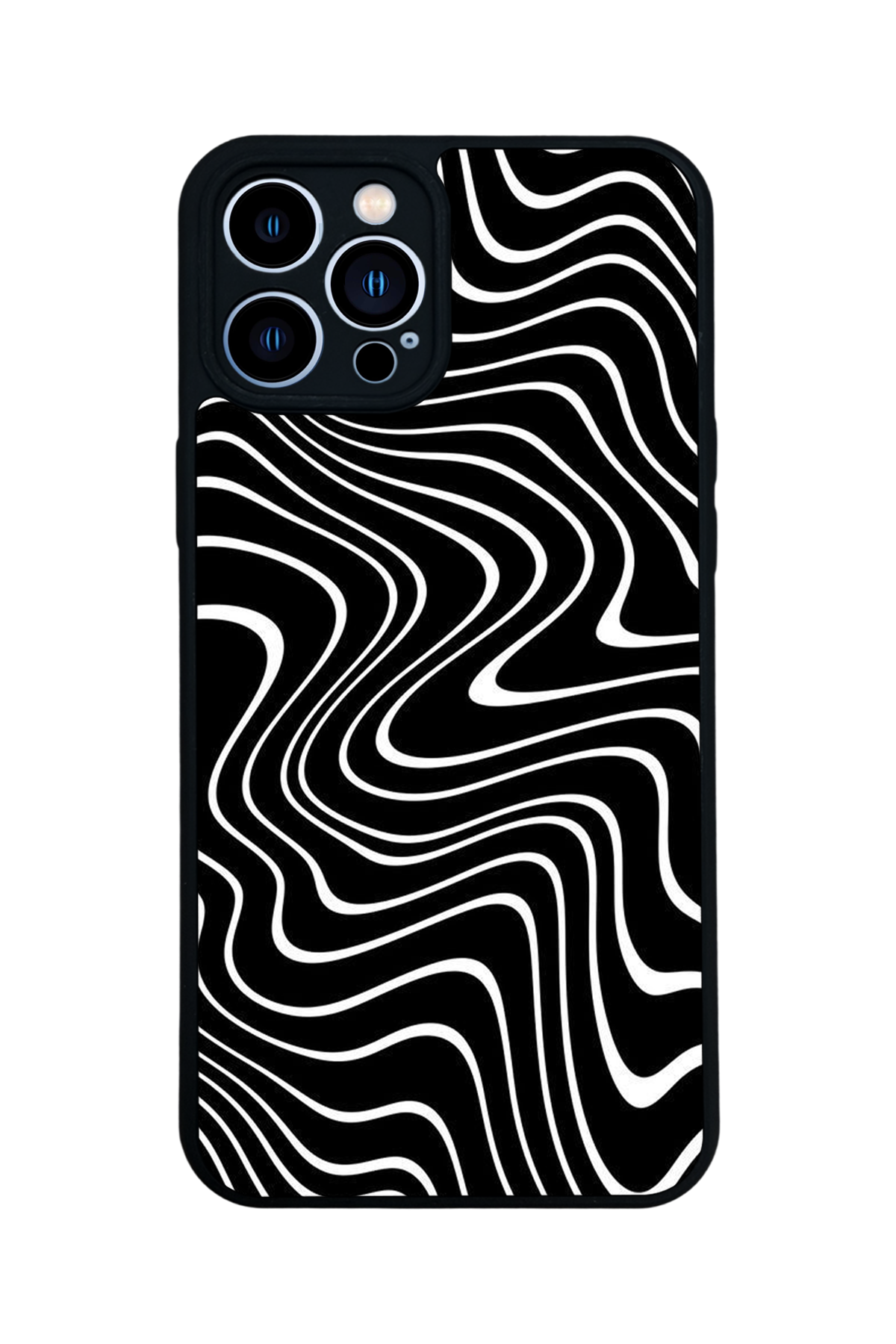 iPhone 13 Pro Max Uyumlu Çizgi Sanatı Tasarımlı Glossy Premium Kılıf