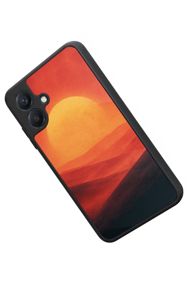 Samsung Galaxy A07 Uyumlu Güneş Tasarımlı Glossy Premium Kılıf