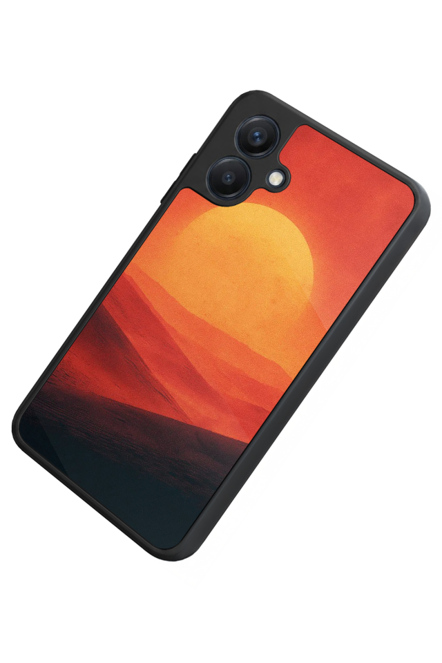 Samsung Galaxy A07 Uyumlu Güneş Tasarımlı Glossy Premium Kılıf