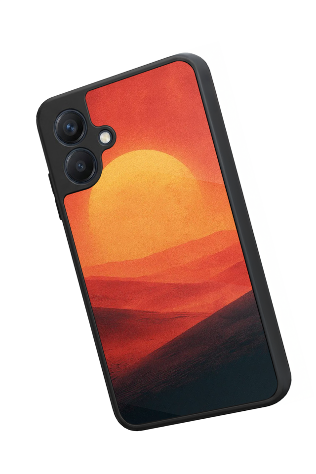 Samsung Galaxy A07 Uyumlu Güneş Tasarımlı Glossy Premium Kılıf