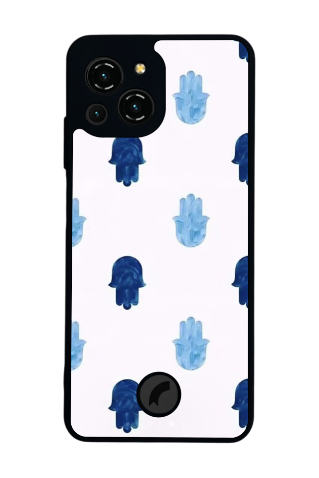 Reeder S23 Pro Max Uyumlu Nazar Tasarımlı Glossy Premium Kılıf