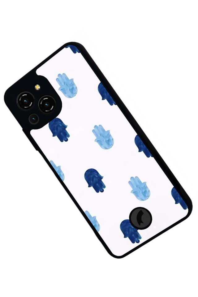 Reeder S23 Pro Max Uyumlu Nazar Tasarımlı Glossy Premium Kılıf