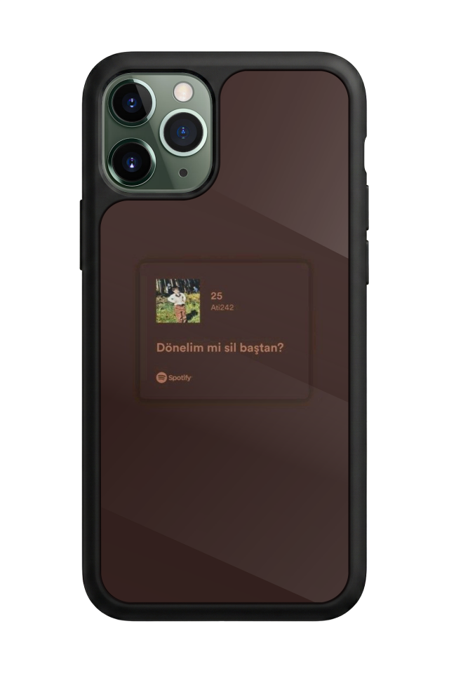 iPhone 11 Pro Max Uyumlu Sarki Sozleri Tasarımlı Glossy Premium Kılıf