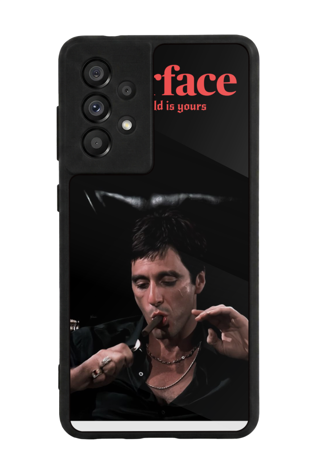 Samsung Galaxy A73 Uyumlu Scarface Tasarımlı Glossy Premium Kılıf