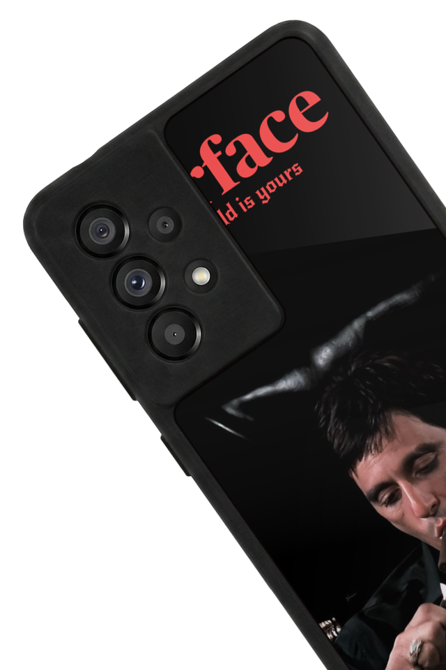 Samsung Galaxy A73 Uyumlu Scarface Tasarımlı Glossy Premium Kılıf