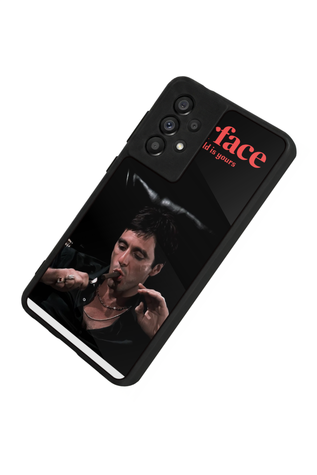 Samsung Galaxy A73 Uyumlu Scarface Tasarımlı Glossy Premium Kılıf