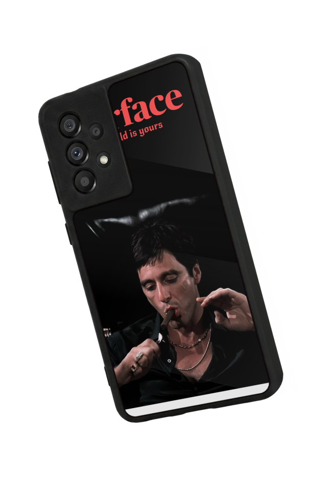 Samsung Galaxy A73 Uyumlu Scarface Tasarımlı Glossy Premium Kılıf
