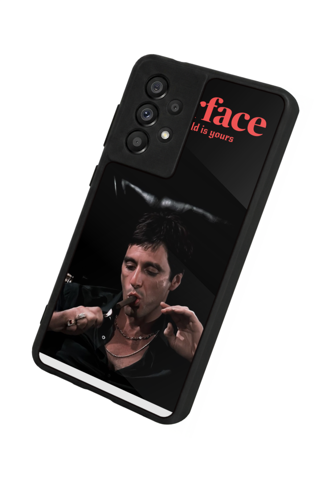 Samsung Galaxy A73 Uyumlu Scarface Tasarımlı Glossy Premium Kılıf