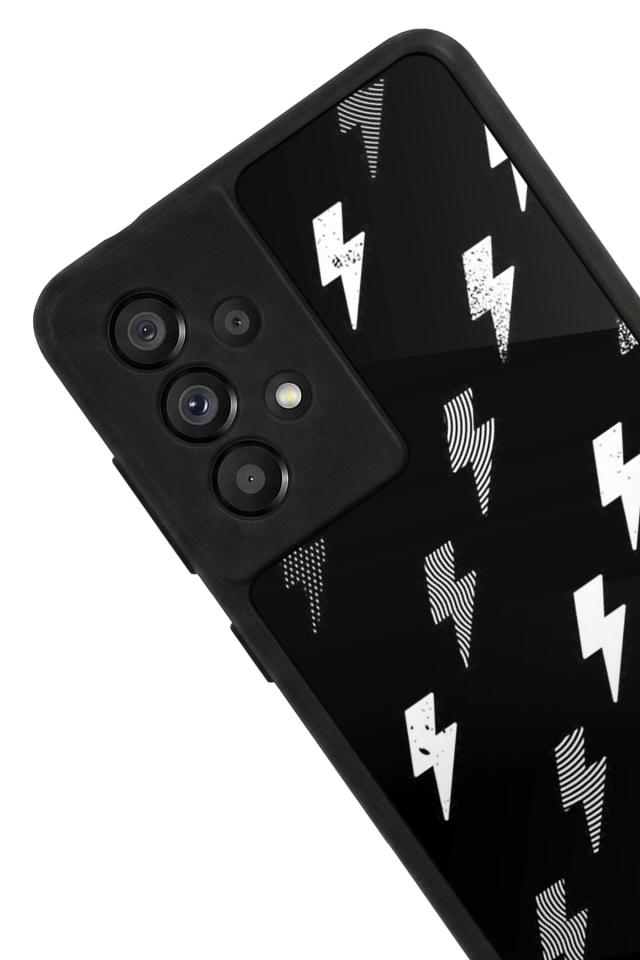 Samsung Galaxy A73 Uyumlu Simsek Tasarımlı Glossy Premium Kılıf