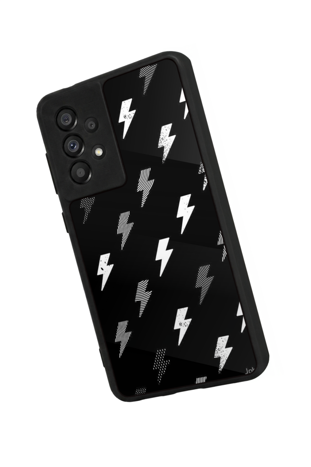 Samsung Galaxy A73 Uyumlu Simsek Tasarımlı Glossy Premium Kılıf