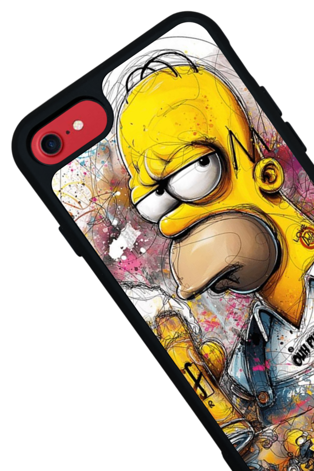 iPhone 8 Uyumlu The Simpsons Tasarımlı Glossy Premium Kılıf