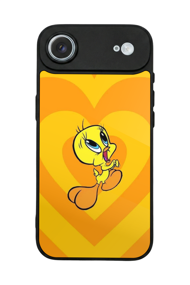 iPhone 17 Air Uyumlu Tweety Tasarımlı Glossy Premium Kılıf