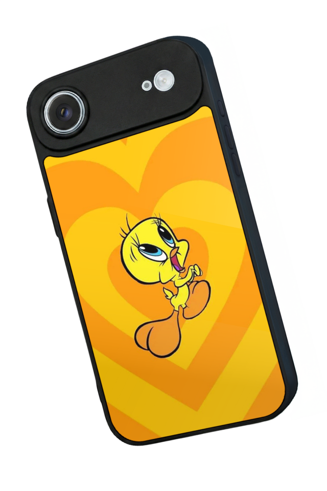 iPhone 17 Air Uyumlu Tweety Tasarımlı Glossy Premium Kılıf