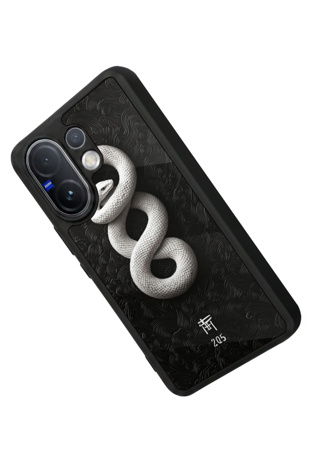 Vivo V60 Uyumlu Yılan Tasarımlı Glossy Premium Kılıf