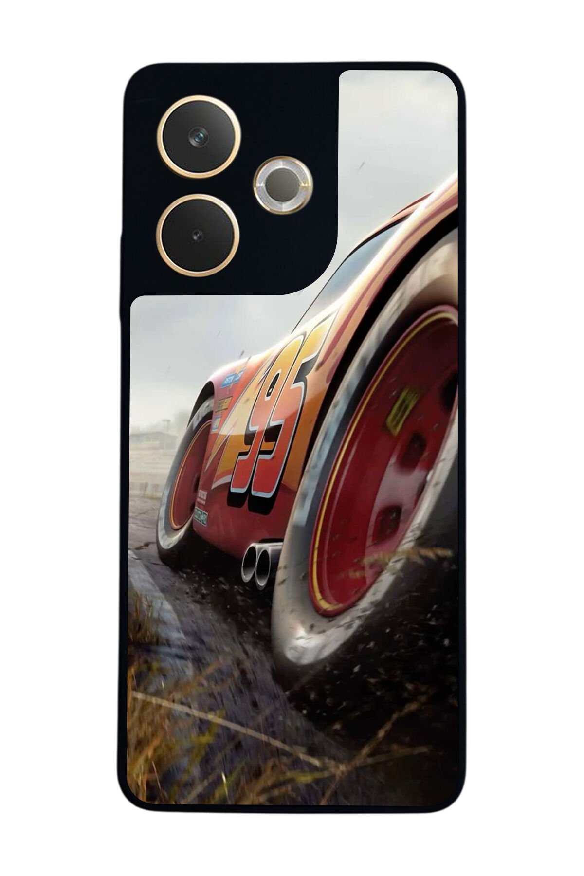 Oppo A5 Pro Uyumlu Şimsek McQueen Tasarımlı Glossy Premium Kılıf