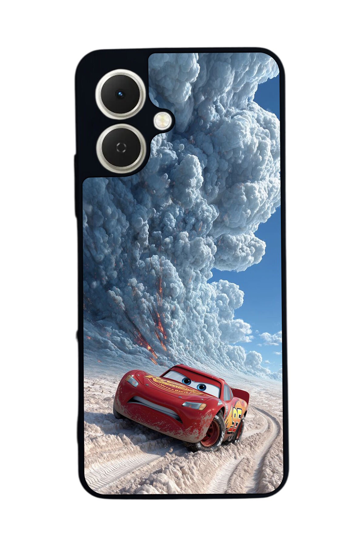 Tecno Spark GO 2 Uyumlu Şimsek McQueen Tasarımlı Glossy Premium Kılıf